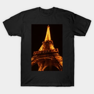 Glowing Gold Eiffel T-Shirt